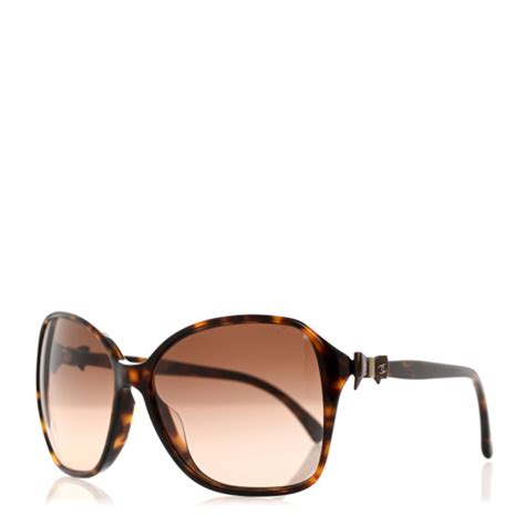 CHANEL Acetate CC Bow Sunglasses 5205